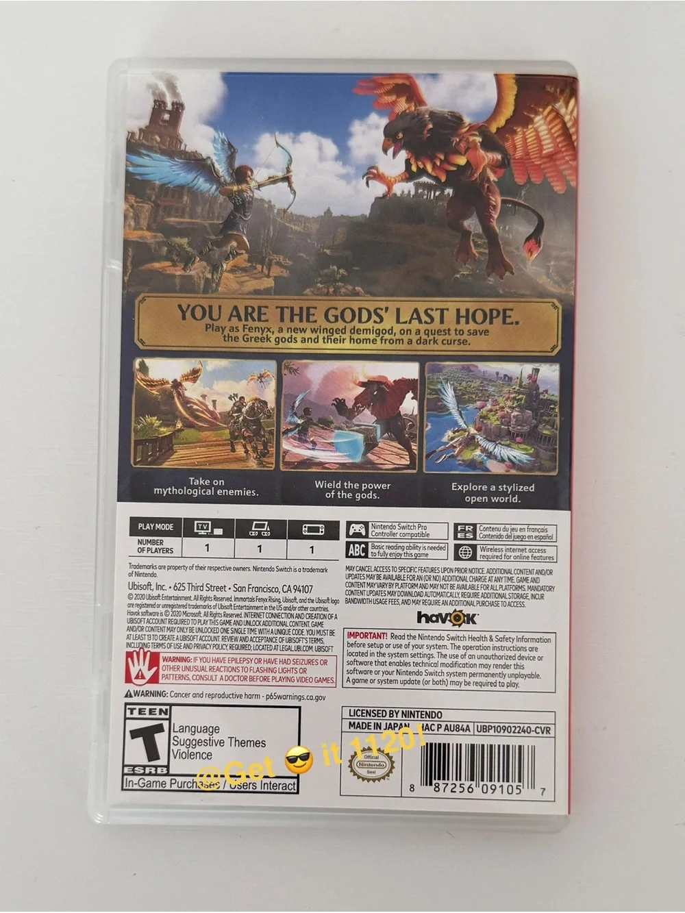 Immortals Fenyx Rising - Nintendo Switch (Physical)